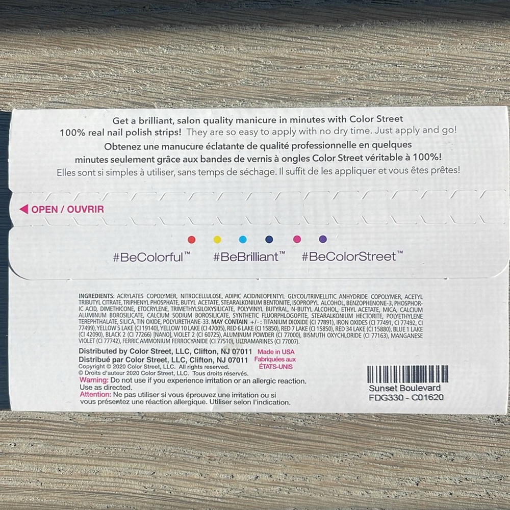 Color Street Nail Strips Sparkly Ombré Gold 2 Fuchsia-Sunset Boulevard 2 for $18 - Picture 6 of 8